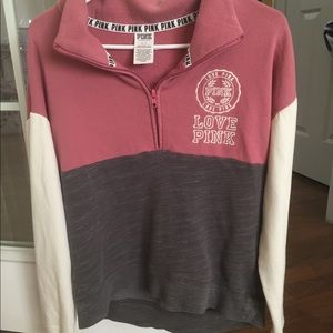 Victoria Secret PINK: quarter zip